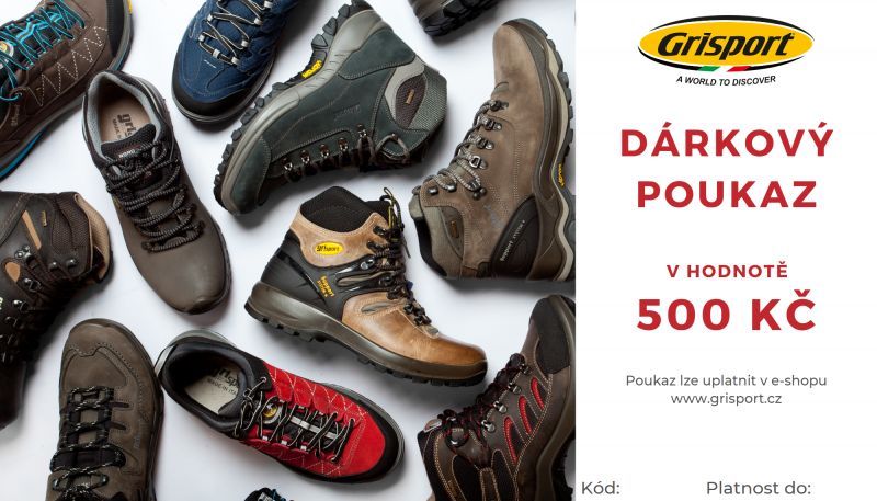 Dárkový poukaz v hodnotě 500 Kč