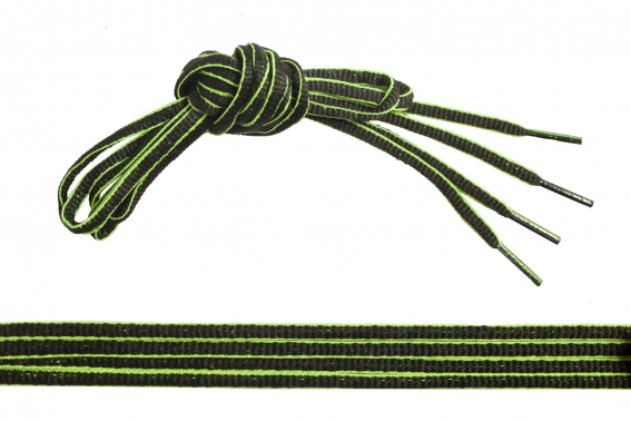 Tkaničky dvoubarevné black/acid