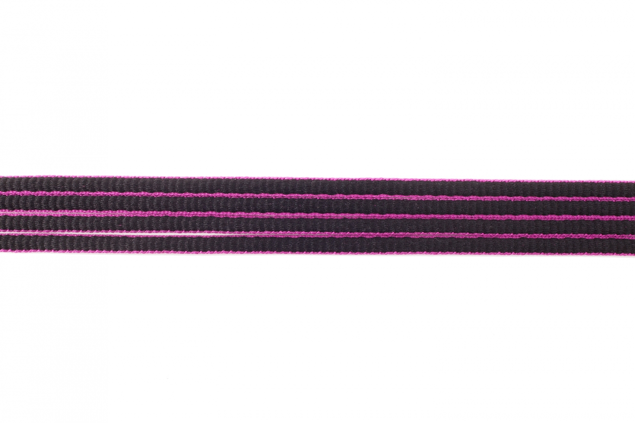 Tkaničky dvoubarevné black/fuxia